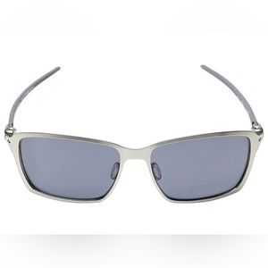 Oakley Tincan Carbon Sunglasses OO6017-01 Satin Chrome/Grey